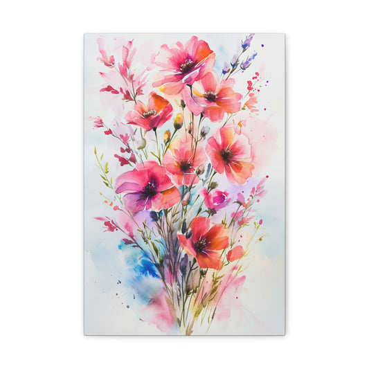 Watercolor Whimsy: Blooms in Pastel Harmony - The Garden Canvas