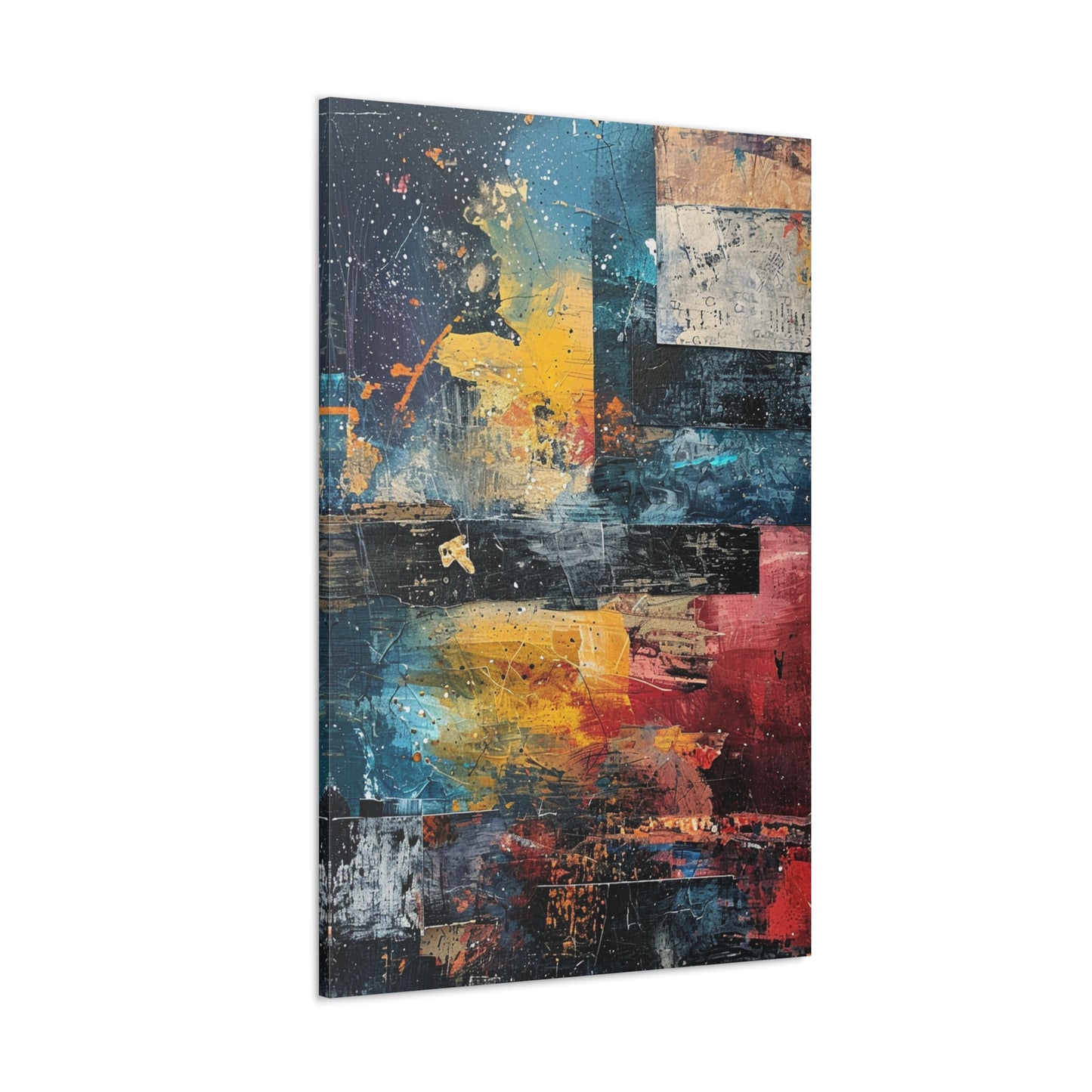 Angular Abyss - Abstract Harmony Canvas