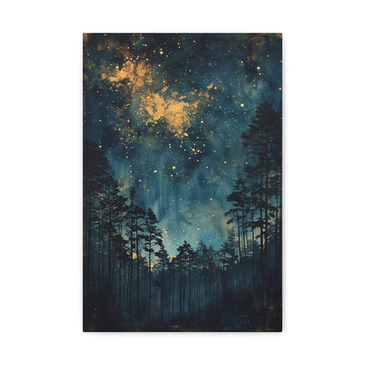 Astral Serenity: Night Sky Canvas - Gaia Canvas