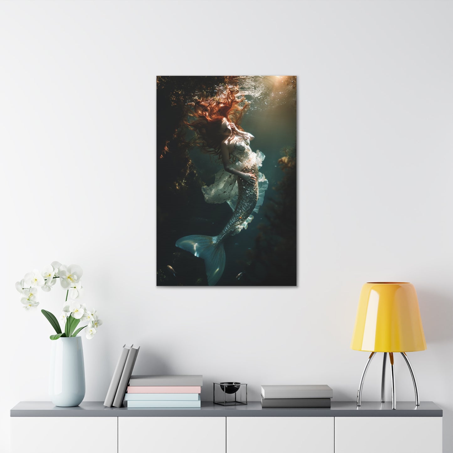 Sunlit Symphony: Siren of the Deep - Creatures From Beyond Canvas