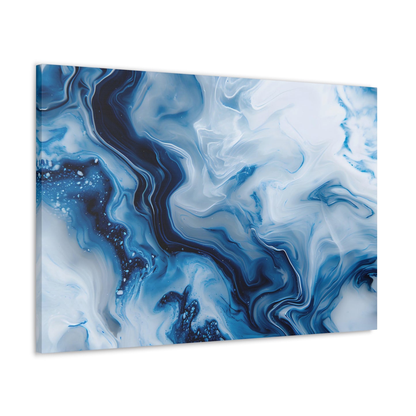 Sapphire Marbleized Essence - Marbleized Canvas