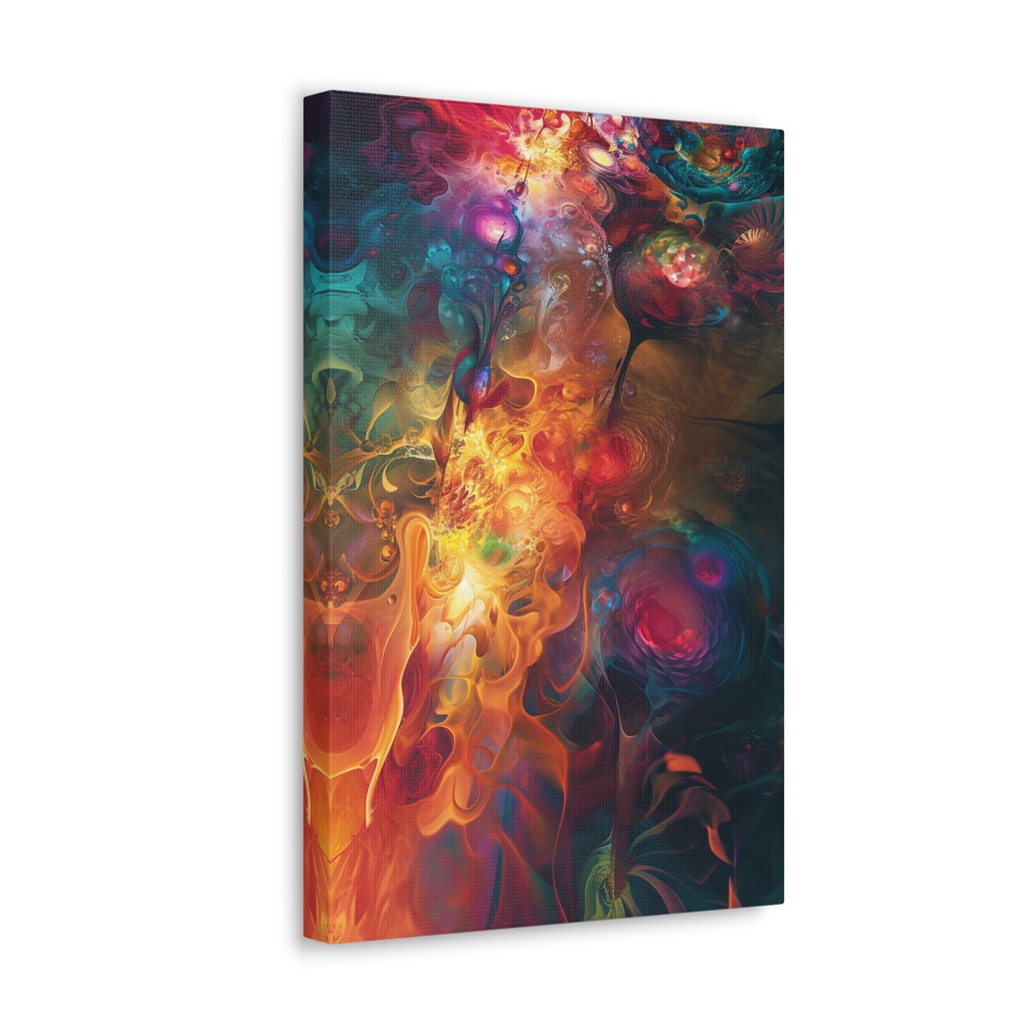 Fluid Chromatics: A Symphony of Form - Abstract Harmony Canvas