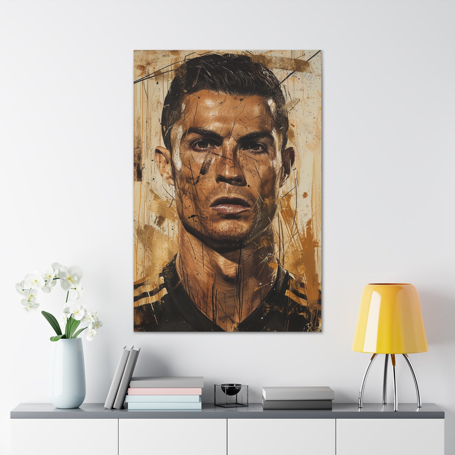 Ronaldo's Essence: Artistic Impression in Athletic Mastery - Athletic Expressions Canvas