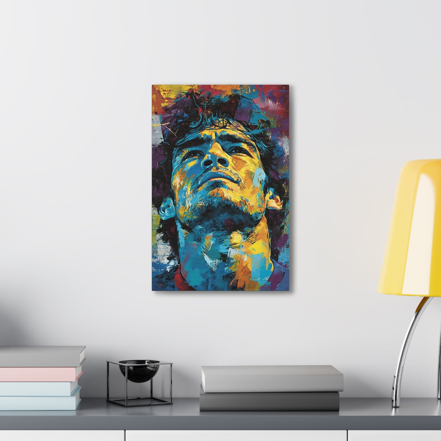 Maradona's Eternity: Artistic Impression in Soccer Genius - Athletic Expressions Canvas