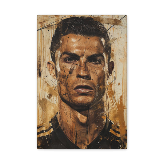 Ronaldo's Essence: Artistic Impression in Athletic Mastery - Athletic Expressions Canvas