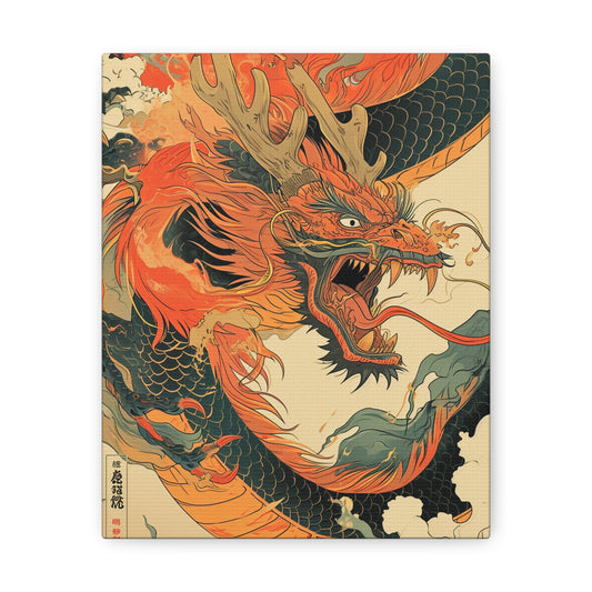 Ethereal Ember - Ukiyo-e Canvas