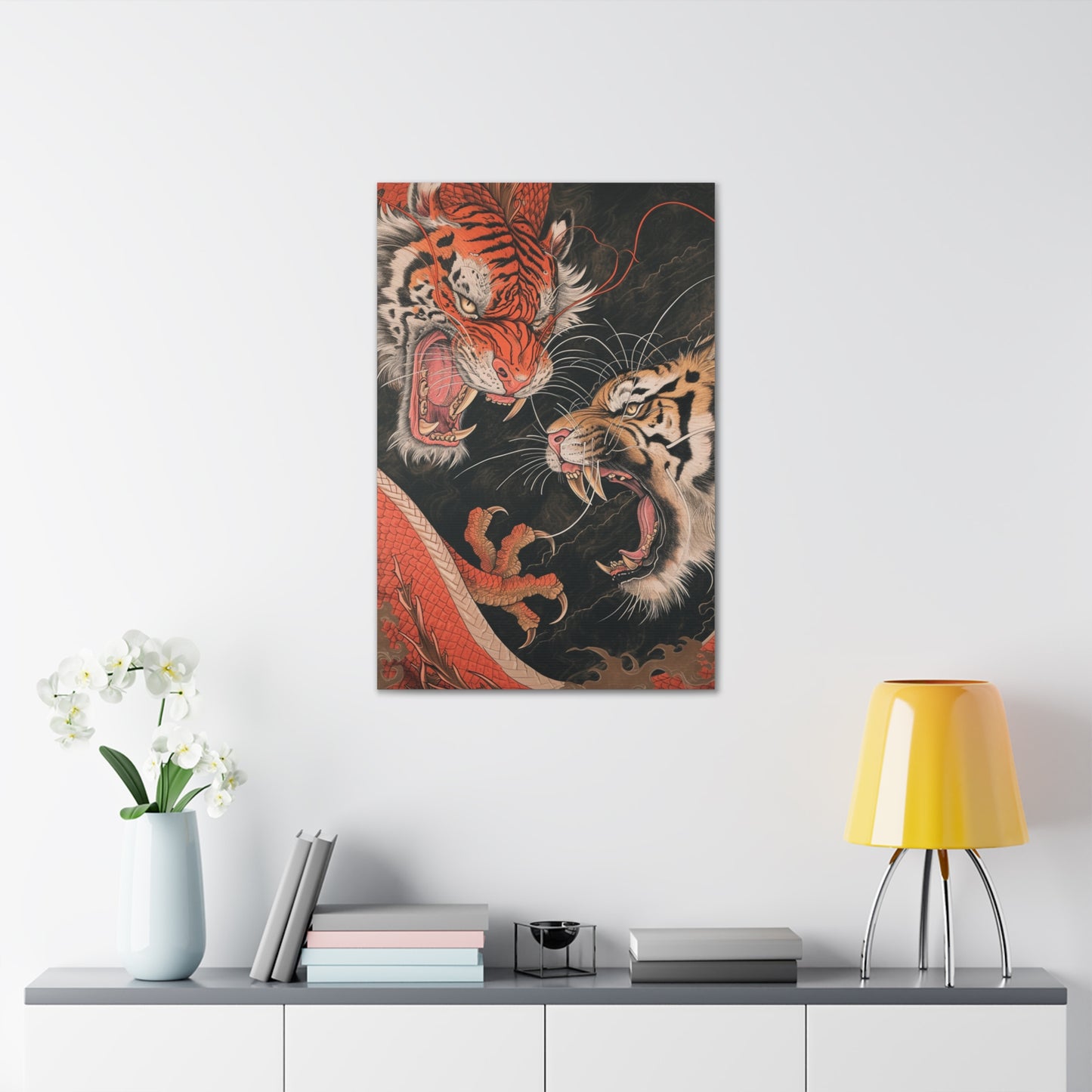 Roaring Kinship - Ukiyo-e Canvas