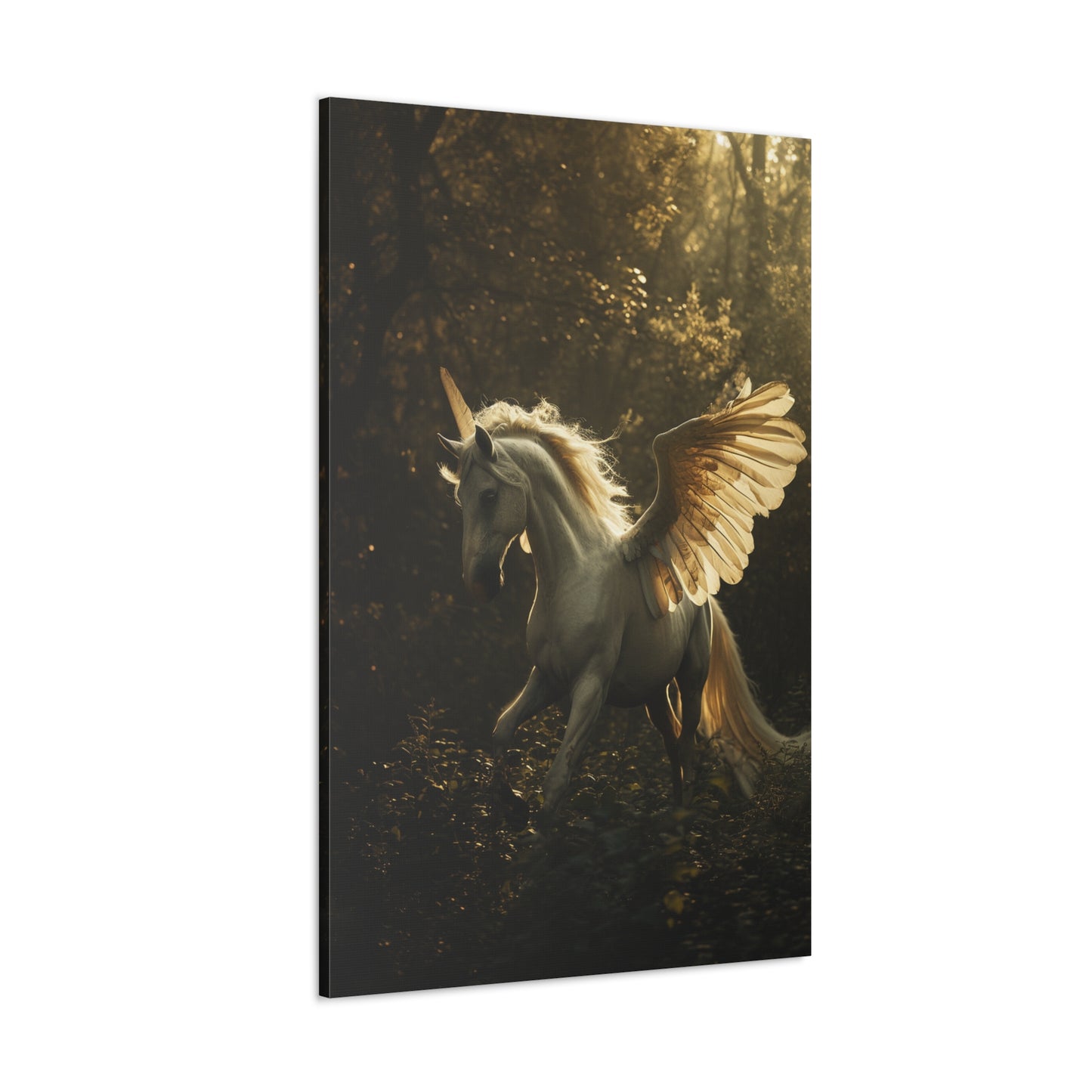 Celestial Equinox: The Majestic Pegacorn - Creatures from Beyond Canvas