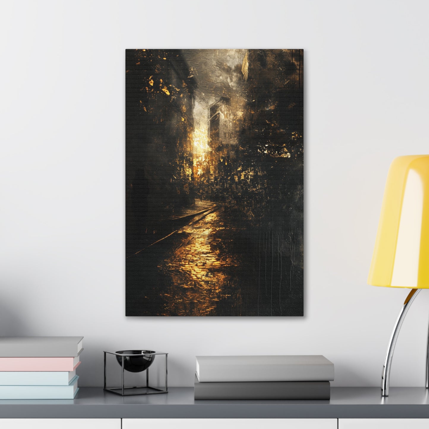 Midnight Metropolis - Abstract Harmony Canvas