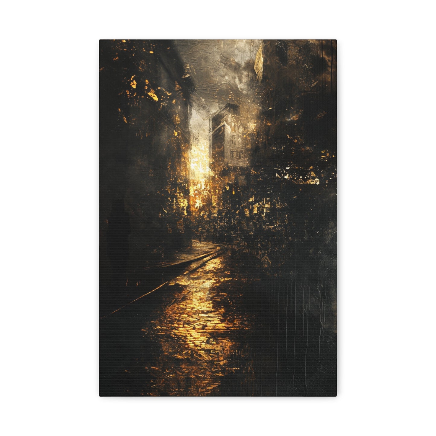 Midnight Metropolis - Abstract Harmony Canvas