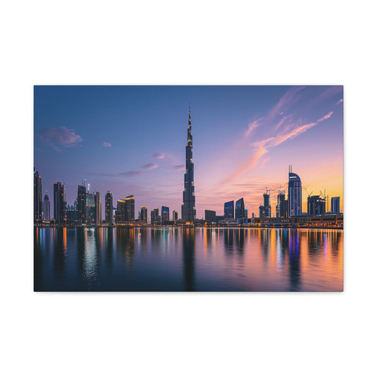 Spectra Heights: Dubai Desert Lights - Urban Epochs Canvas