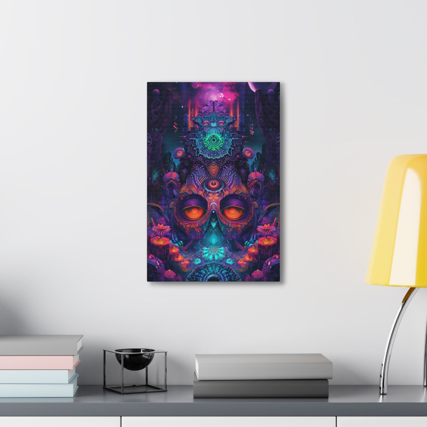 Psychedelic Symphony: A Mind-Bending Journey in Vibrant Colors - Psychedelica Canvas