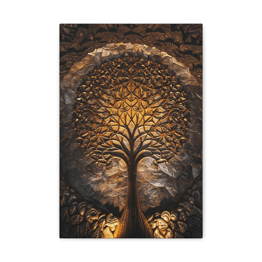 Verdant Canopy - Sacred Geometry Canvas