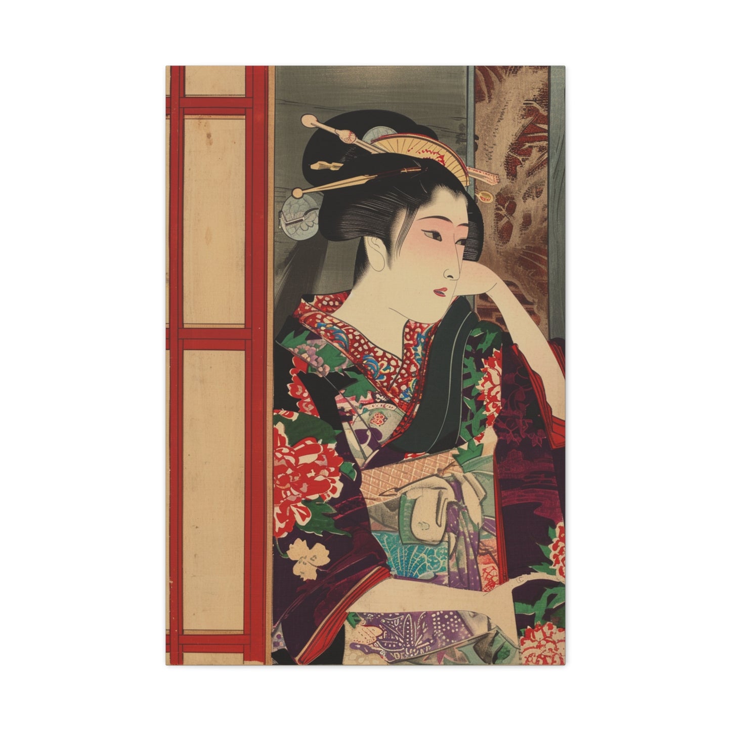 Enchanted Foxfire - Ukiyo-e Canvas