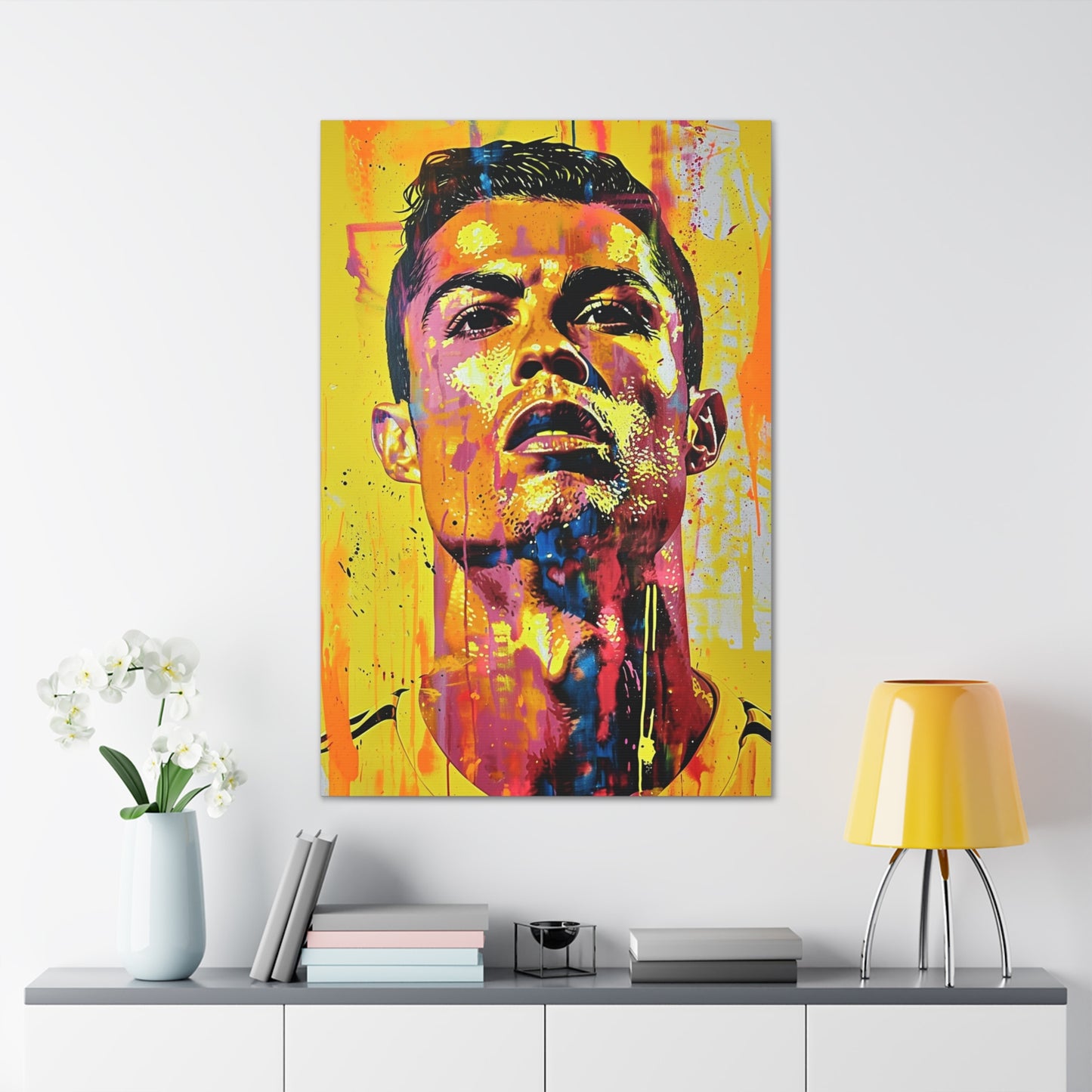 Ronaldo's Majesty: Artistic Presence in Soccer Greatness - Athletic Expressions Canvas