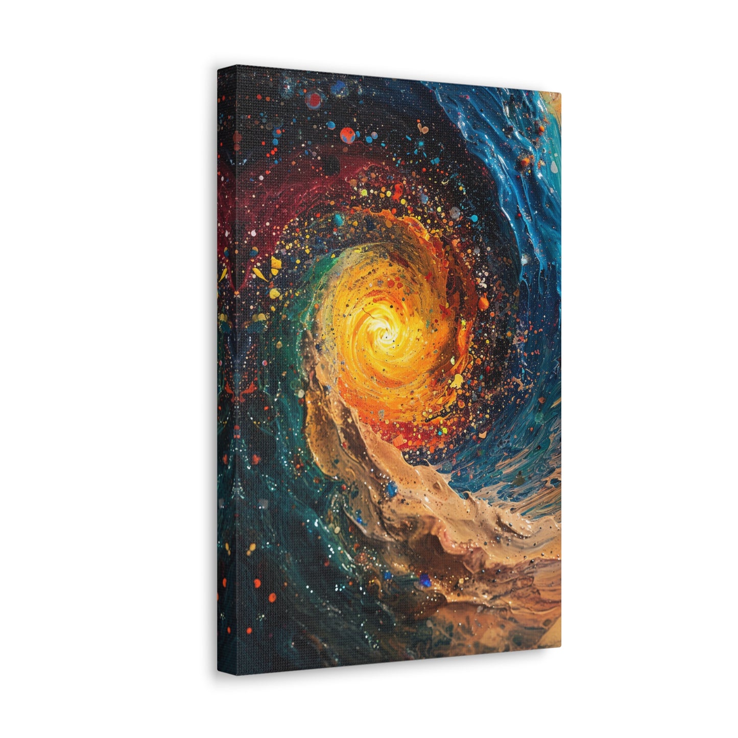 Galactic Swirl - Abstract Harmony Canvas