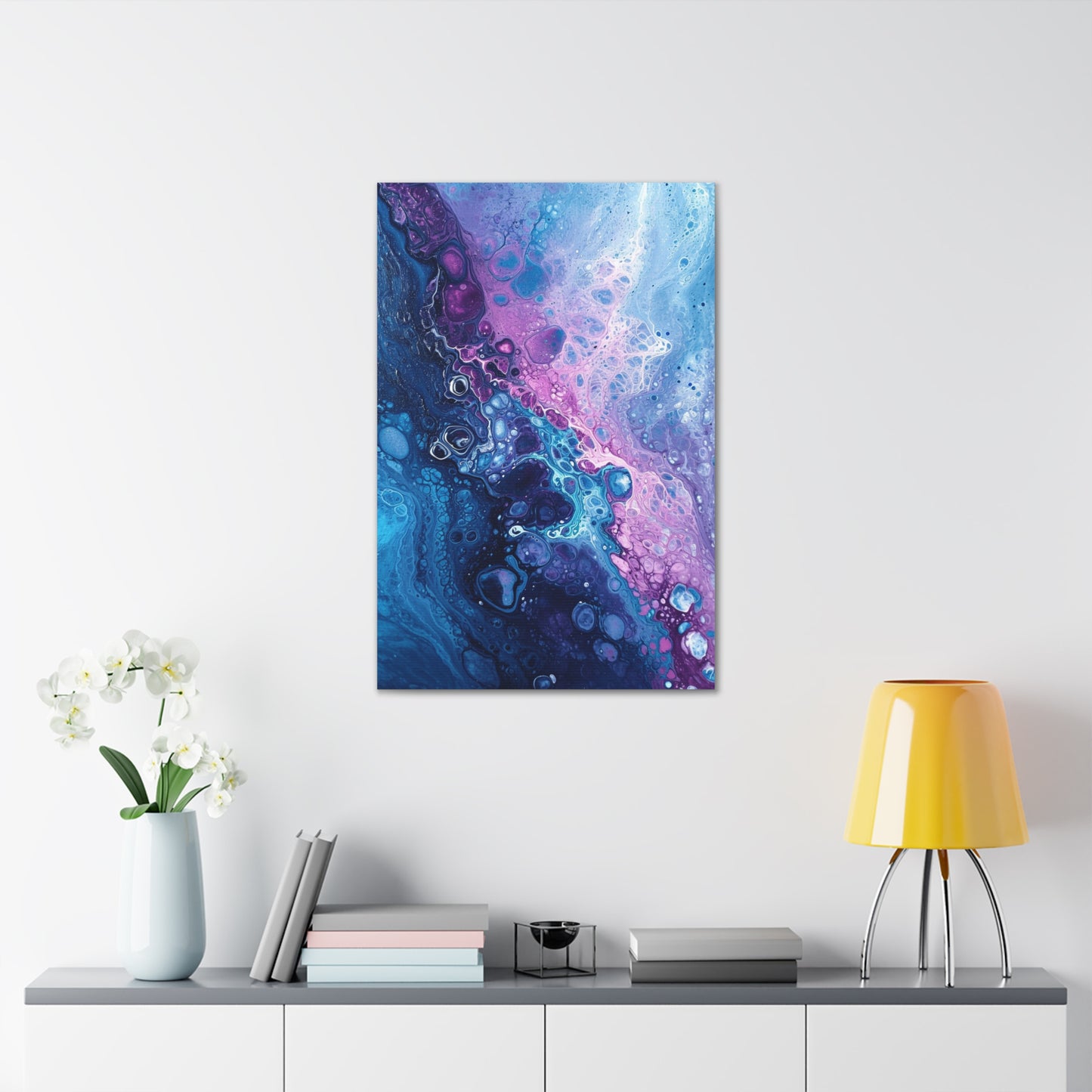 Aqua Fusion - Abstract Harmony Canvas