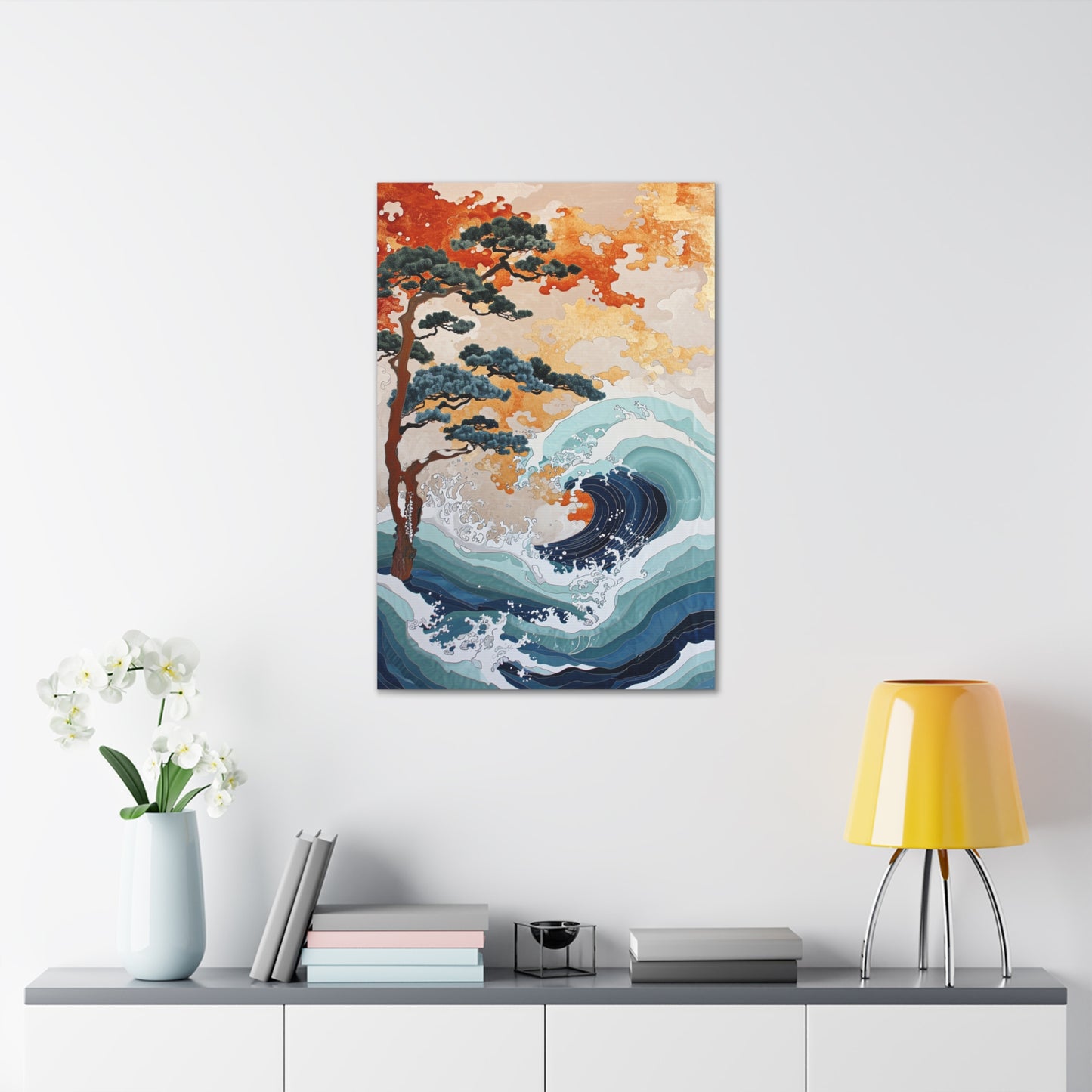 Azure Symphony - Ukiyo-e Canvas