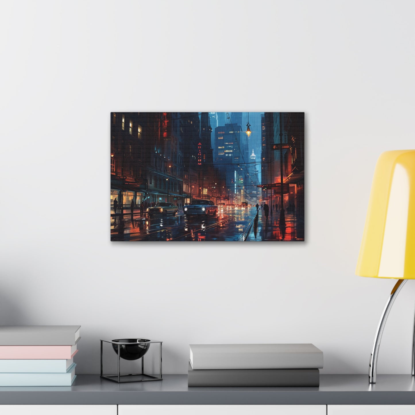 Vintage Vistas: Old School Cityscape Chronicles - Urban Epochs Canvas