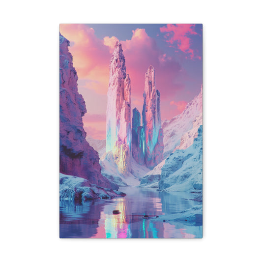 Frostbound Odyssey - Celestial Dreams Canvas