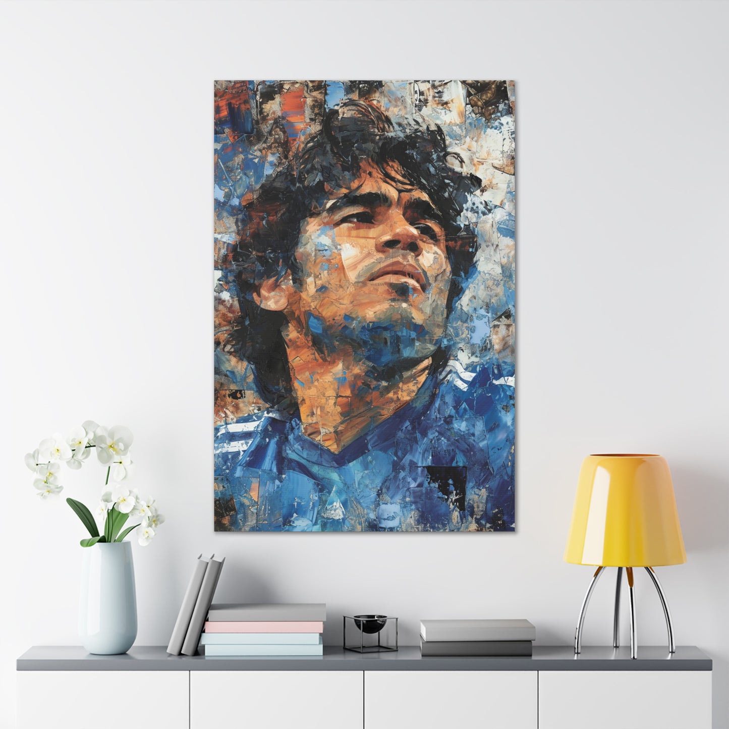 Maradona's Legacy: Artistic Tribute in Athletic Splendor - Athletic Expressions Canvas