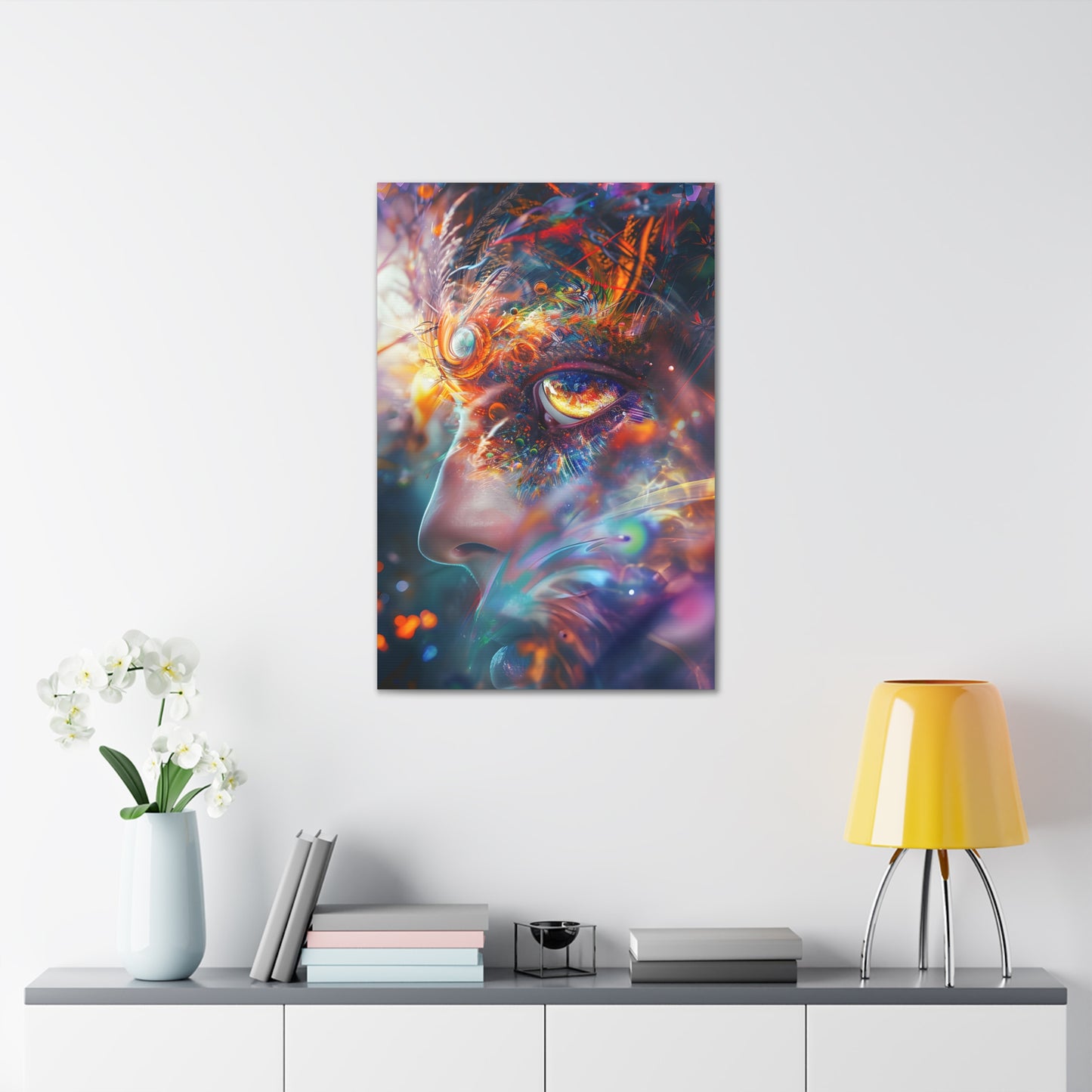 Interdimensional Rendezvous: A Psychedelic Encounter - Psychedelica Canvas