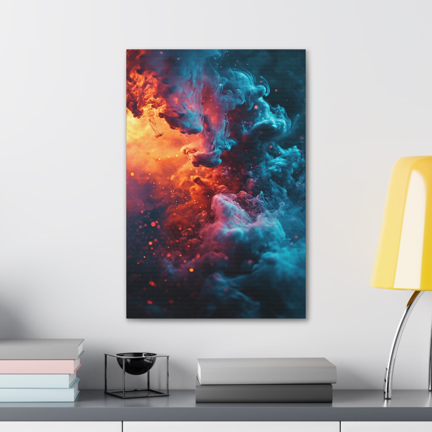 Luminous Nebula Symphony - Abstract Harmony Canvas