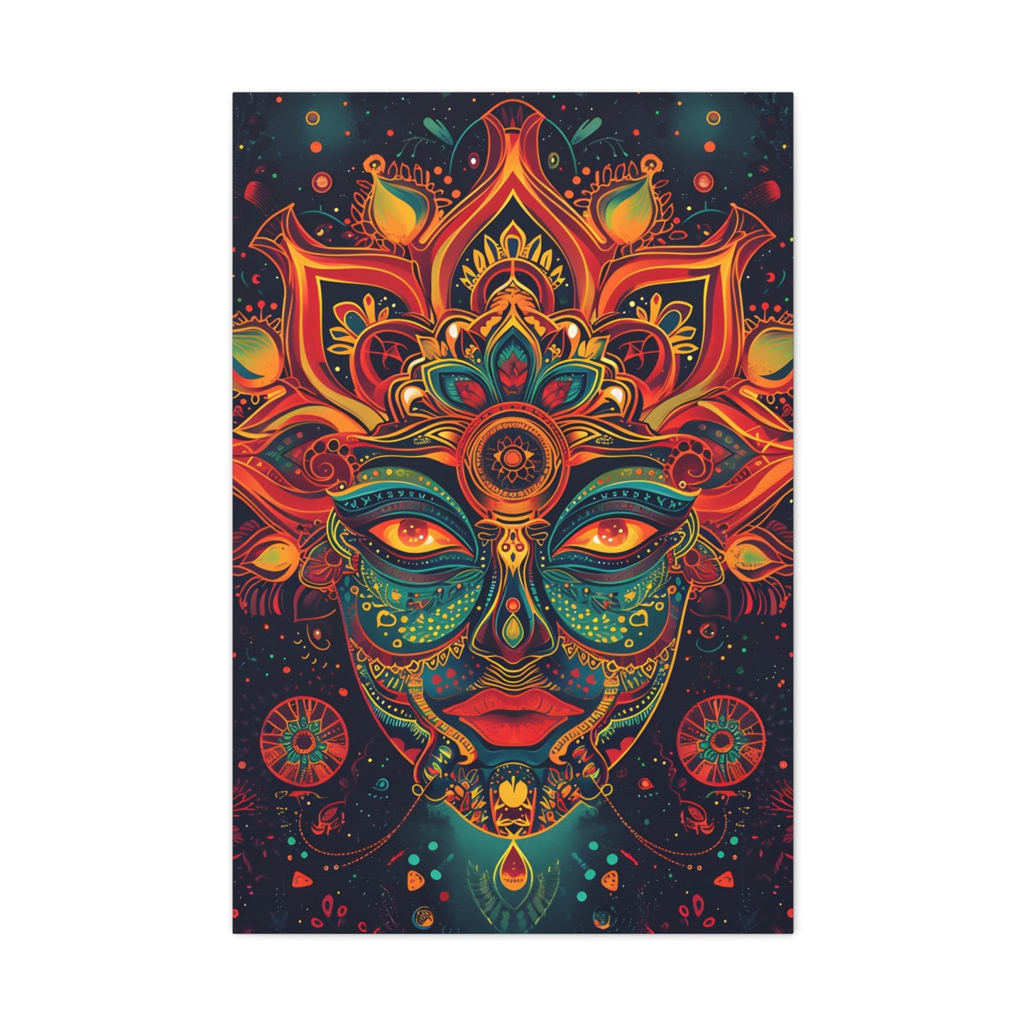 Psychedelic Vortex: Vibrant Mandala - Psychedelica Canvas