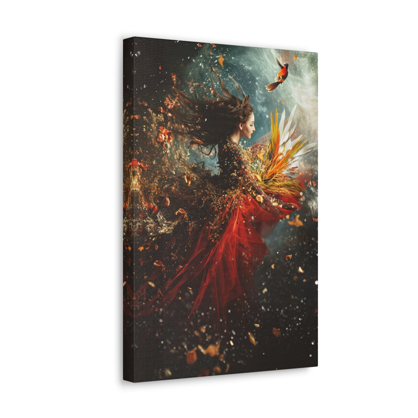 Eternal Flames: Phoenix's Dance of Renewal - Creatures from Beyond Canvas